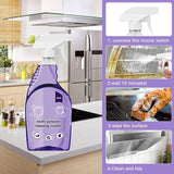 BEEKEVOR Multi-Purpose Cleaning System with Spray Bottle and Concentrated Tablets, All-Purpose Cleaner for Kitchen, Bathroom, Oven, Grill