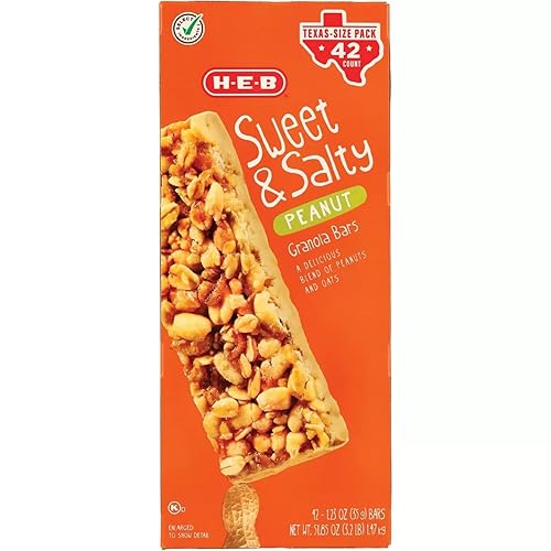 HEB H?E?B Sweet & Salty Peanut Granola Bars - Texas-Size Pack