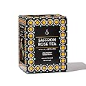 Villa Jerada, Saffron Rose Green Tea - 150g (12 Silken tea bags) - Moroccan saffron (SAFFRON GREEN TEA - 1 BOX)