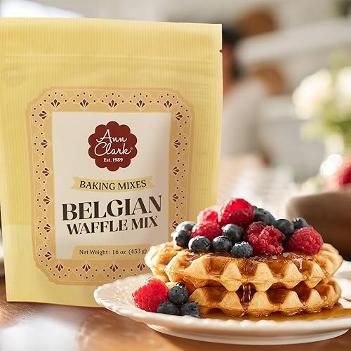 Ann Clark Gourmet Belgian Waffle Mix, 16 oz. Made in USA