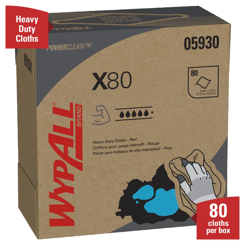 WypAll X80 Towels Model Code: AE - Price is for 1 Case, 5BOX/CASE (part# 05930)