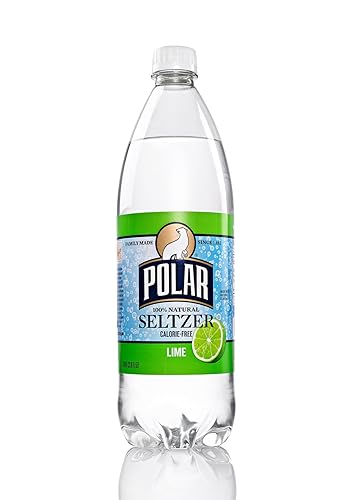 Polar Beverages Seltzer Lime, 33.8 Fluid Ounce (Pack of 12)
