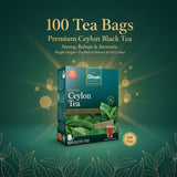 Dilmah Premium Ceylon Tea - 100 Tea Bags (200g), Pure Sri Lankan Black Tea (7.05 oz)