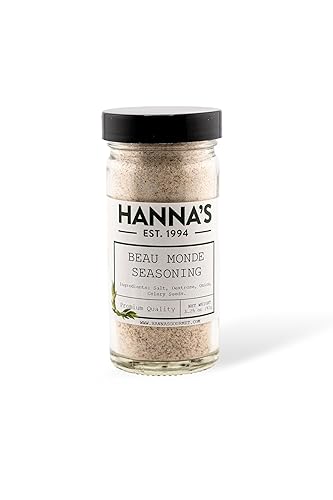 Hanna's Beau Mond' Seasoning, Premium Quality, 4 fl oz Glass Jar