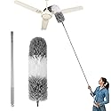 Dusters for Cleaning,Feather Duster with Extension Pole,Ceiling Fan Cleaner Duster,Long Duster Extended Handle,Blind Cleaner Dusting
