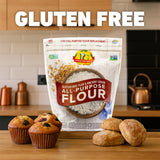 Premium Gold Gluten Free All Purpose Flour, 5 Pound, Gluten-Free, Non-GMO, Kosher, High In Fiber, Source of Omega-3, Plant-Based Protein, No