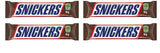 SNICKERS, Peanut Milk Chocolate Candy Bar, Full Size Bars1.07 oz each (4 full size bars)
