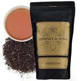 Harney & Sons Darjeeling Loose Leaf Black Tea - Light Bodied Floral Afternoon Tea, Caffeinated, 16 oz Bag