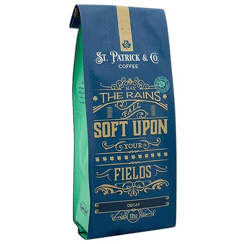 Thank God for Coffee - May The Rains Fall Soft Upon Your Fields, Decaf Ground Coffee, Single Origin Colombian Arabica, Smooth & Smoky Dark Roast