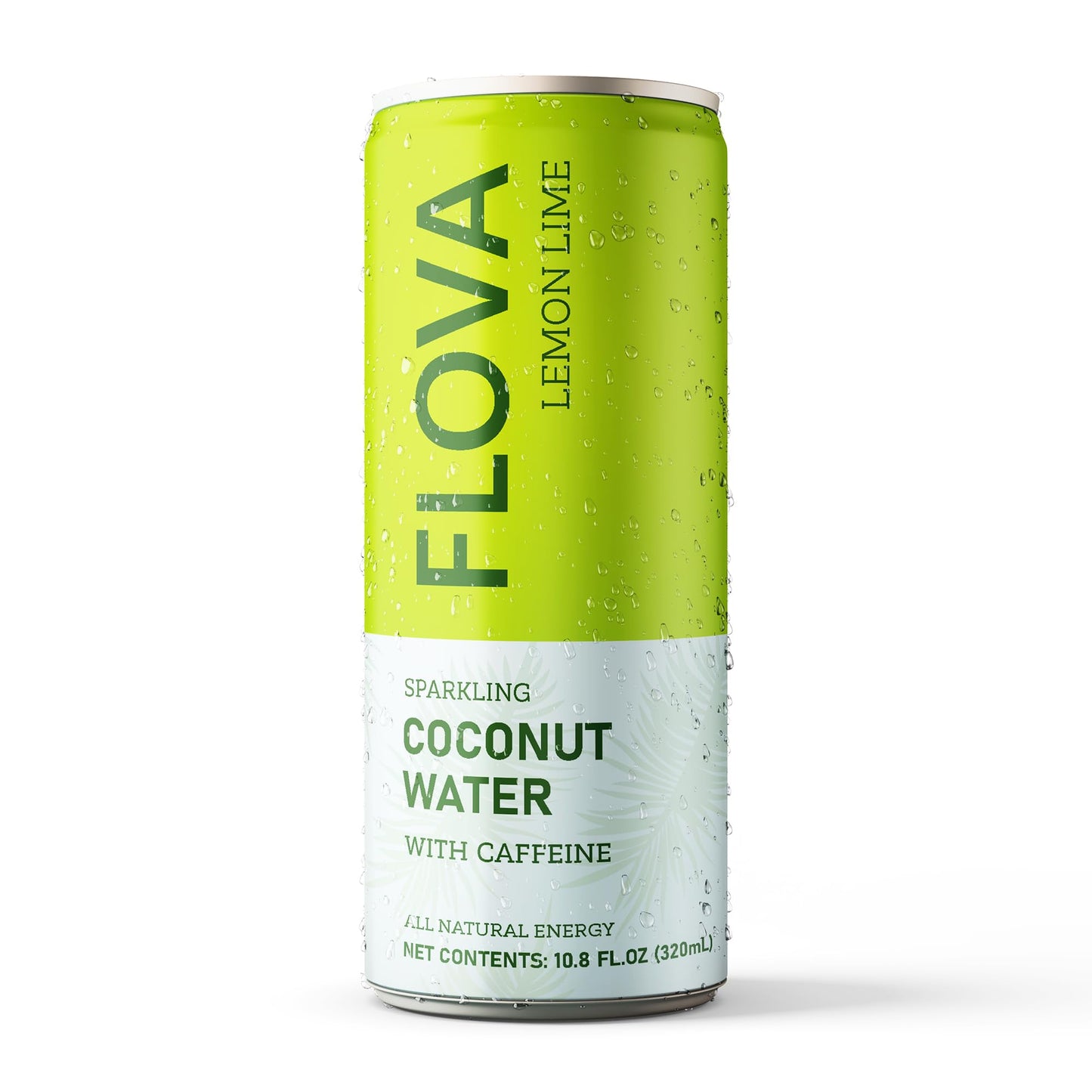 Flova Lemon Lime Energy Drink, All Natural, Electrolytes and Minerals from Coconut Water, 4 Simple Easy to Pronounce Ingredients, 99% Juice, Pack