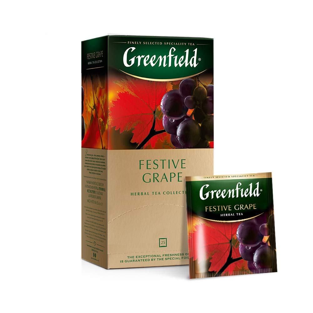 Greenfield Tea, Festive Grape, 25 Count