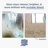 Invisible Shield Protective Glass Shower Coating for Showers, Mirrors, Windows, Tile to Repel Soap Scum and Hard Water Minerals for Easier Cleaning (2