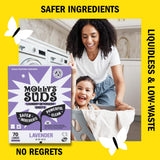 Molly’s Suds Laundry Detergent Sheets | Gentle on Sensitive Skin, Powerful Bio-Based Enzymes, Stain-Fighting | Liquidless & Plastic-Free Packaging |