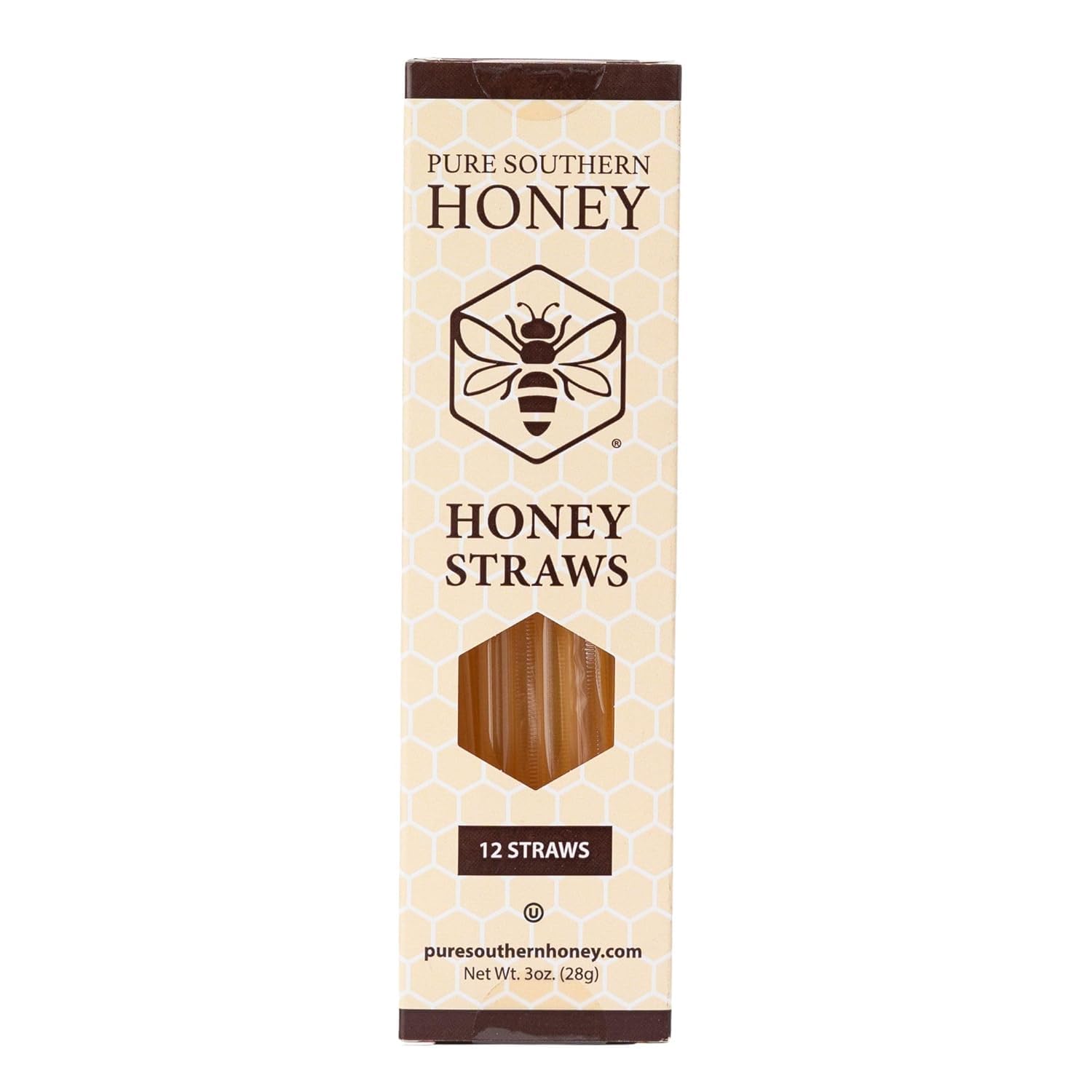 100% Authentic, USA - Made Raw Unfiltered Gourmet Honey Stick Gift Box by Pure Southern Honey - Unheated - Non - GMO, No Additives, Single-Serve All