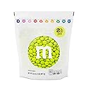 M&M’S WORLD Electric Green Milk Chocolate Candy - 2lbs of Bulk Chocolate Candy in a Resealable Pack for Birthdays, Graduations, St. Patrick's Day