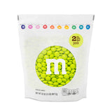 M&M’S WORLD Electric Green Milk Chocolate Candy - 2lbs of Bulk Chocolate Candy in a Resealable Pack for Birthdays, Graduations, St. Patrick's Day