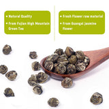 LWXLJMJZC?100g/3.53oz Jasmine Dragon Pearls Loose Leaf Green Tea with Pleasant Jamsine Aroma-Jasmine Tea Suitable For Both Hot And Cold