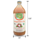 Mangosteen One | 100% Pure Organic Mangosteen Juice - 32oz Glass Bottle (1qt) | Xanthone, Vitamin & Antioxidant Rich Whole Superfruit - Gluten-Free