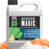 Maplefield Concentrated Microfiber Detergent - Deep Cleaning Power & Cleaning Liquid for Microfiber Cloths - Refreshing Lemon & Towel Laundry