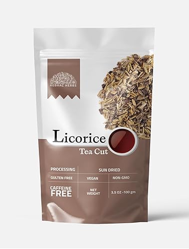 Licorice Root Tea 100 g | Chopped Licorice Root (Mulethi) | Premium Naturally Dried Glycyrrhiza glabra | Cut & Sifted Sweetwood For Herbal Tea By
