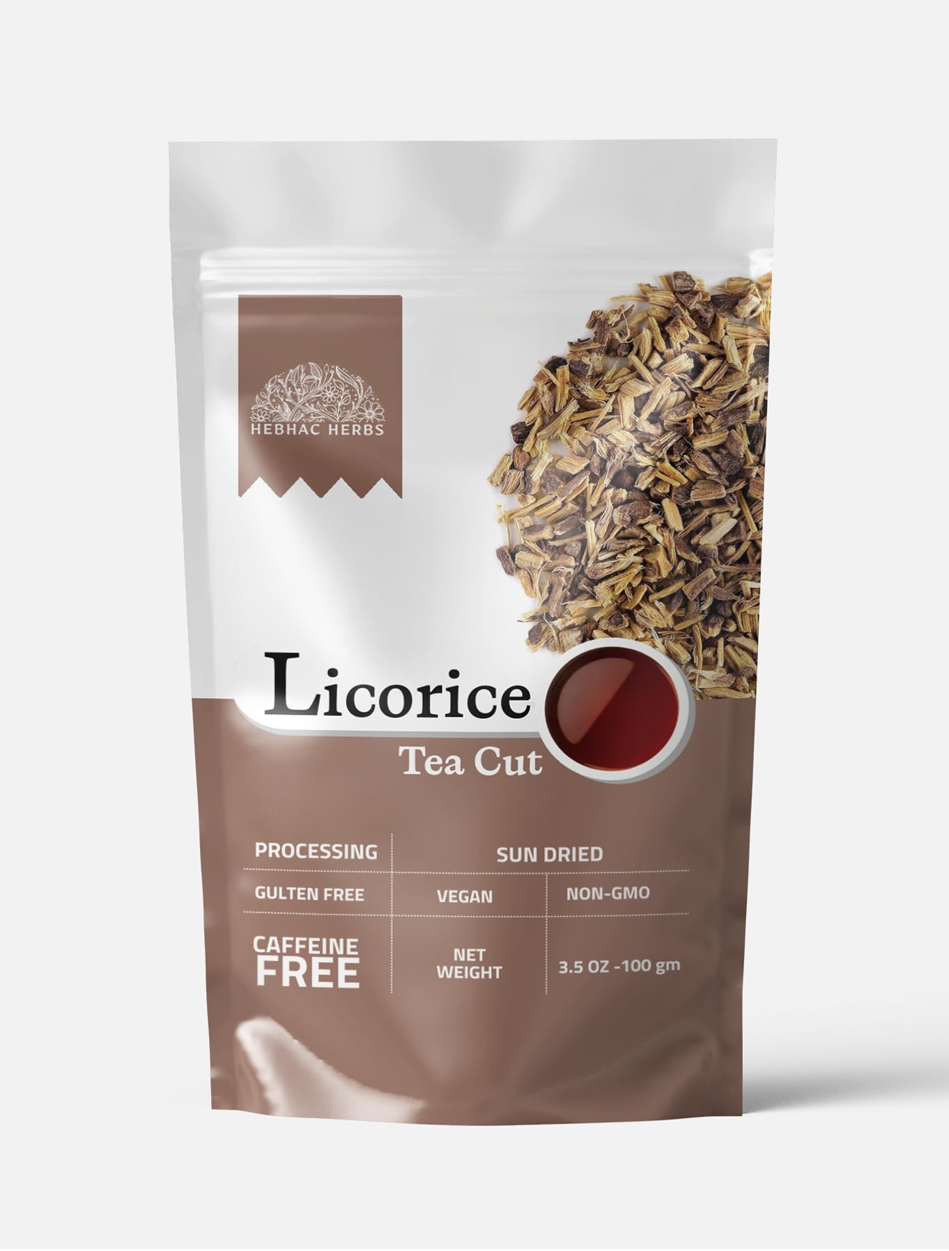 Licorice Root Tea 100 g | Chopped Licorice Root (Mulethi) | Premium Naturally Dried Glycyrrhiza glabra | Cut & Sifted Sweetwood For Herbal Tea By
