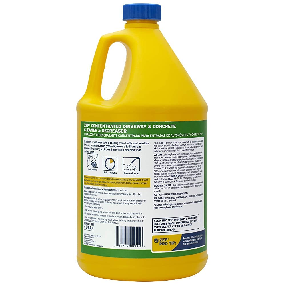 Zep Cleaner Concrete DRVWY 128OZ ZUCON128