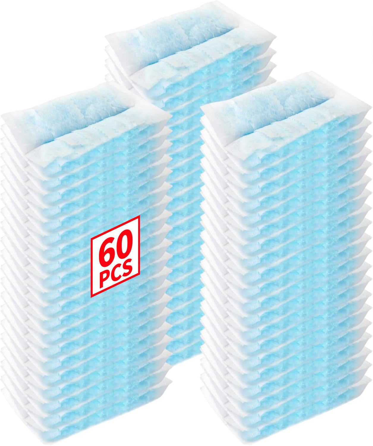 FURCIELOS Disposable Microfiber Feather Duster Refills, Multi-Surface Duster Compatible with Swiffer Dusters Handle, 60 Count, Unscented