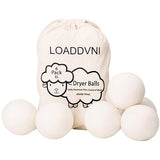 Wool Dryer Balls Organic XL 6 Balls per Pack by Loaddvni, Save Time,Money,Energy.