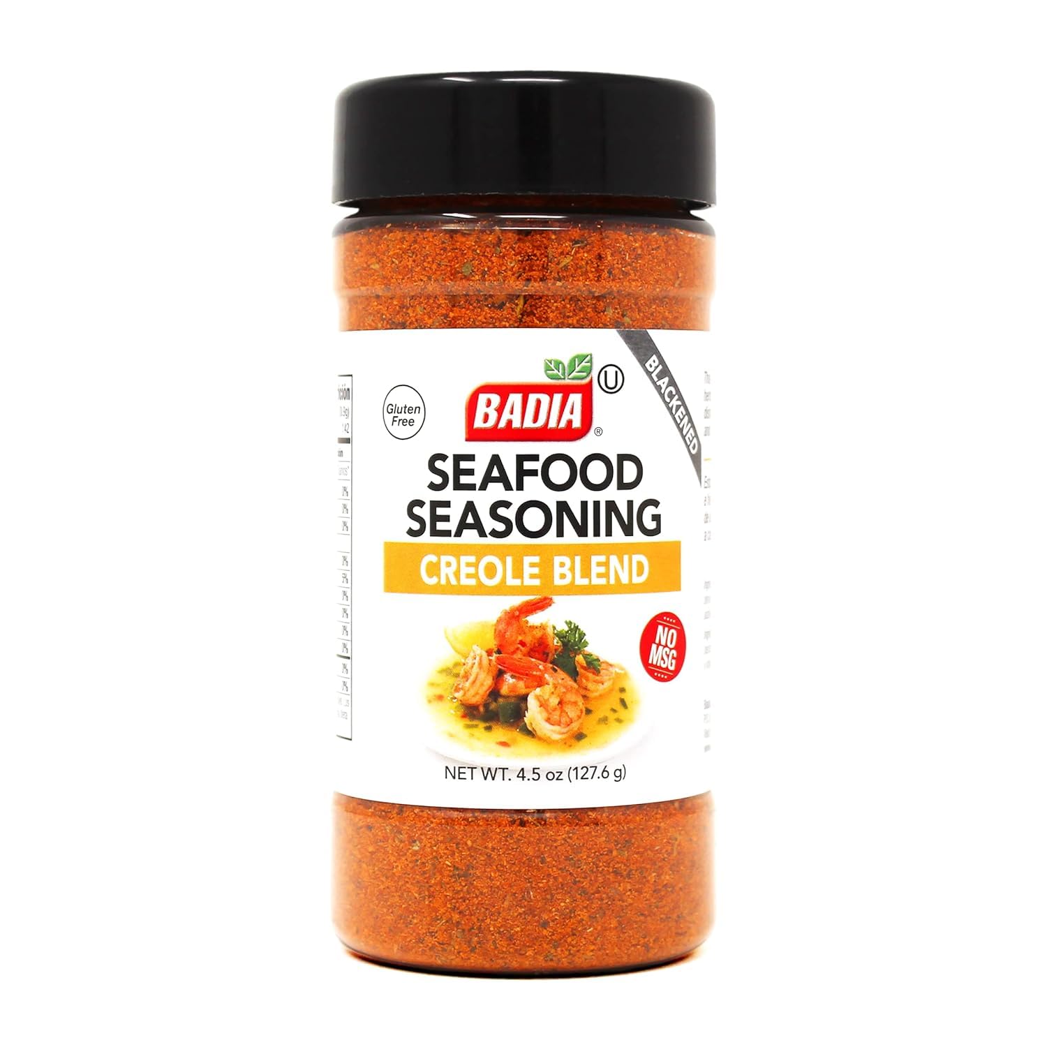 Badia Blackened Seafood Seasoning Creole Blend 4.5 oz - Savory Cajun-Style Blend, Bold Southern Flavor, No MSG