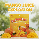 Peel n Feel Gummy Mango Jelly, Peelable Gummies with Real Mango Juice, 3 packs 8.47oz