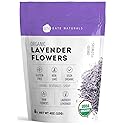 Kate Naturals Dried Lavender Flowers for Tea, Syrup, Lemonade, Soap Making. Edible Culinary Grade Buds (4oz, Organic, Food Grade)