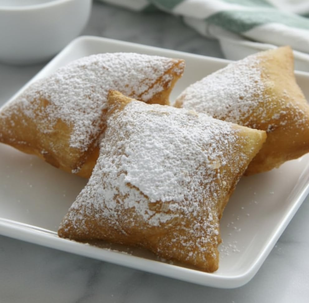 Premium Authentic New Orleans Beignet Mix, Italian 00 Flour, Just Add Water & Oil, Vegan, No Artificial Ingredients, Café Style French Doughnuts - 16oz