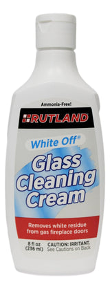 Rutland White Off, Gas Fireplace Glass Cleaner Cream, 8 Fl Oz