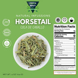 Cola de Caballo Herbal Tea - 4 oz (113 g) - 100% Natural Horsetail Loose Leaf Tea (Shave Grass) - Traditional Mexican Remedy - Caffeine-Free, Vegan