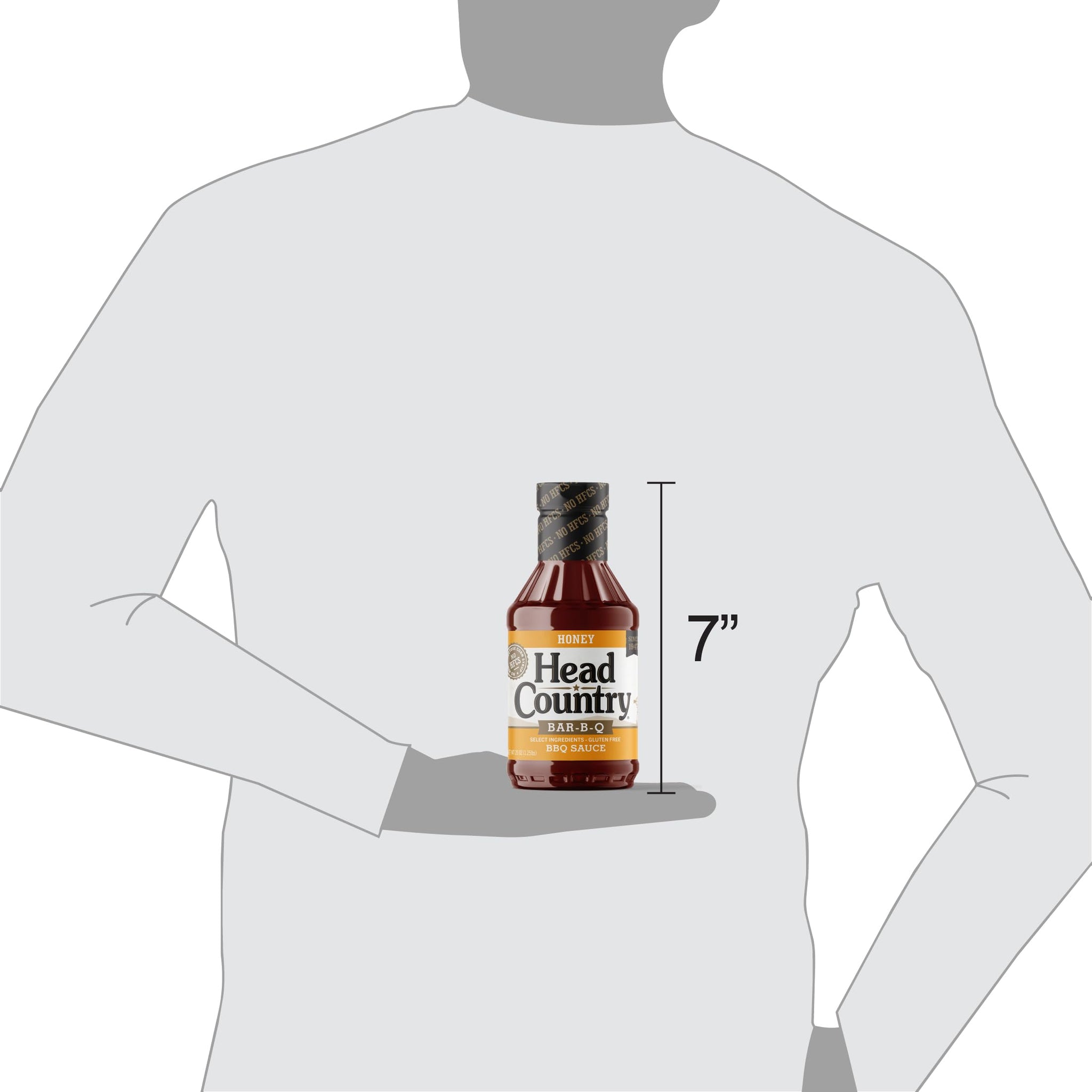 Head Country Honey BBQ Sauce | 20 oz | Sweet & Savory Barbecue Sauce