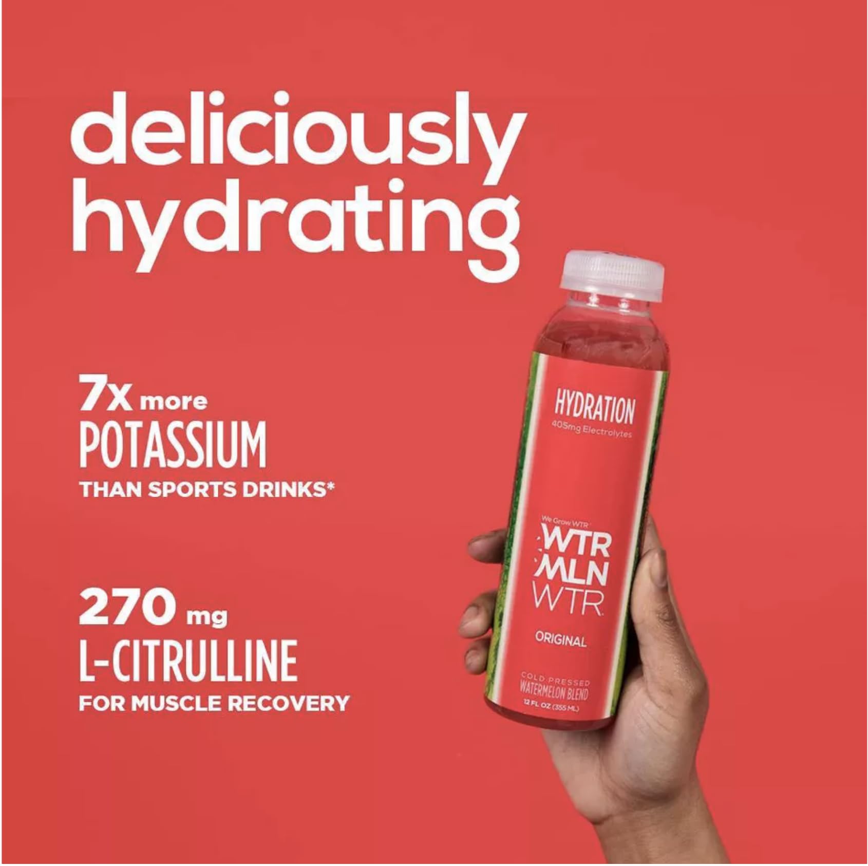 Wtrmln Wtr, Juice Watermelon Cold Pressed, 12 Fl Oz