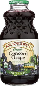 R.W. KNUDSEN, Juice, Og2, Concord Grape, Pack of 6, Size 32 FZ, (Gluten Free GMO Free 95%+ Organic)