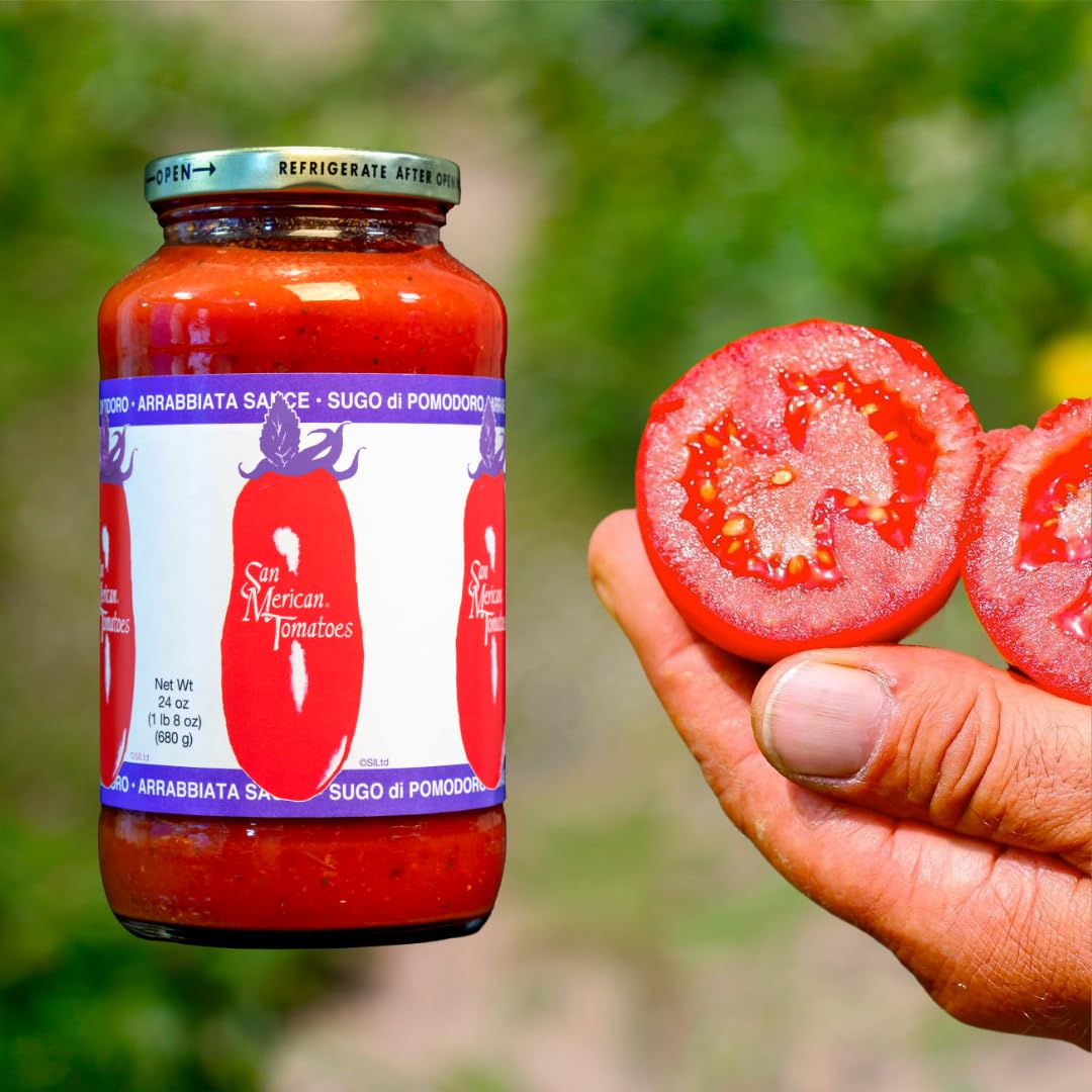 SMT San Merican Tomato Sugo Di Pomodoro Arrabbiata Sauce, 24 oz Jars, 2-Pack