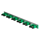 Unger Commercial Mop and Broom Holder Wall Mount (Case of 5) - Quick-Snap Mop, Tool & Pole Holders 28", Aluminum/Plastic, Ideal for Organizing