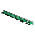 Unger Commercial Mop and Broom Holder Wall Mount (Case of 5) - Quick-Snap Mop, Tool & Pole Holders 28", Aluminum/Plastic, Ideal for Organizing