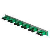 Unger Commercial Mop and Broom Holder Wall Mount (Case of 5) - Quick-Snap Mop, Tool & Pole Holders 28", Aluminum/Plastic, Ideal for Organizing