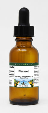 Flaxseed Glycerite Liquid Extract (1:5) - No Flavor (1 oz, ZIN: 523341) - 3 Pack
