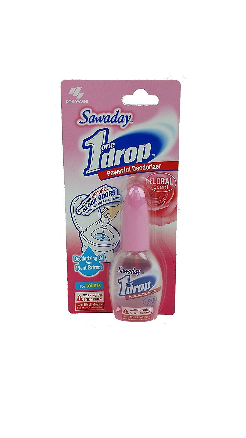 One-Drop Before-You-Go Toilet Drops - 0.67 Fl Oz - Floral Scent, Clear