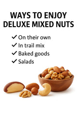 Foods Alive Organic Deluxe Mixed Nuts, 8oz, Kosher Blend of Premium Organic Cashews, Almonds, Walnuts, Pecans, Brazil Nuts