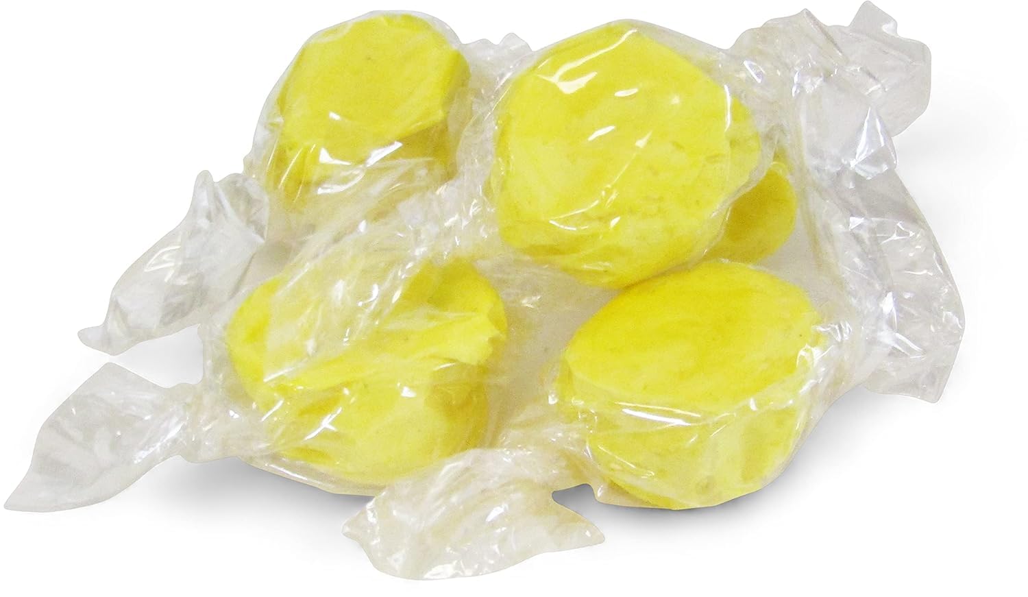 Gourmet Yellow Pineapple Soft Taffy Chews by It's Delish, 2 lbs Bulk Bag - Individually Wrapped Yellow Taffies Chewy Pineapple Flavored Fruit Chews
