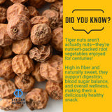 African Delights Organic Tiger Nuts Snack | Healthy Snacks | Gluten-Free, Vegan-Friendly | Fresh Tigernut Snack | Protein-Rich Superfood | 12oz