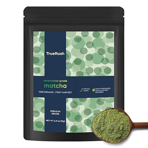 Peralpow Ceremonial Grade Matcha - Authentic Japanese First Harvest Ceremonial Blend Green Tea Powder from Uji, Kyoto (70g / 2.47oz)