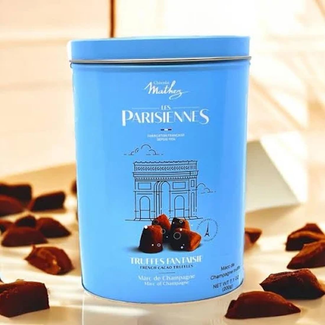 Truffettes de France Natural Truffles, Cappuccino, One 7 -Ounce Box
