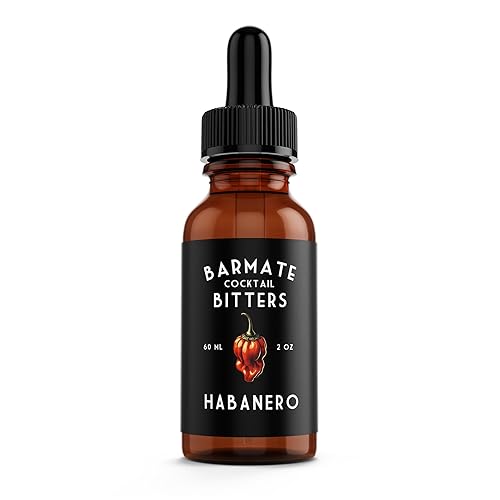 Spicy Habanero Cocktail Bitters - Drink Flavor Enhancer, Handcrafted Small Batch Bitters for Premium Cocktails, 2 oz