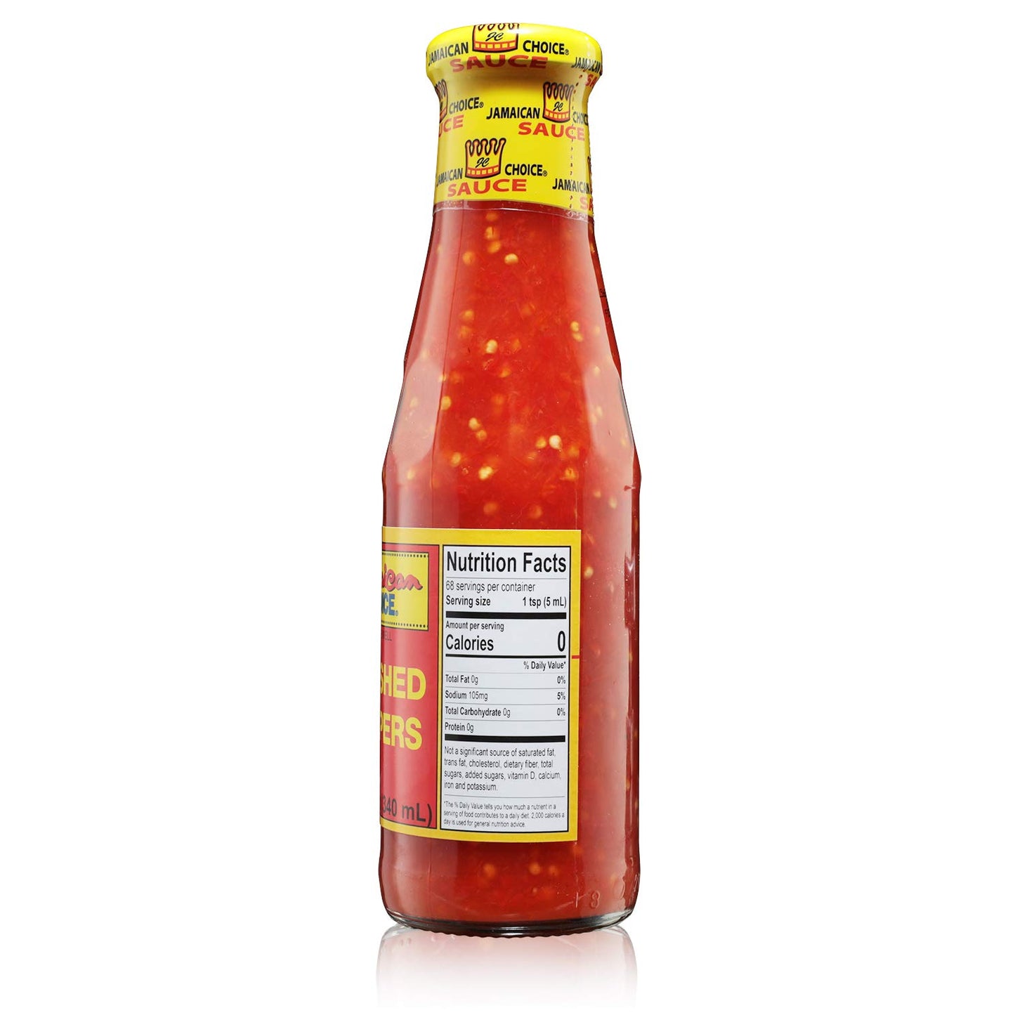 Crushed Pepper Hot Sauce | 11.5oz -by Jamaican Choice (Large (11.5 oz))